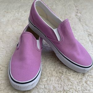 VANS Classic slip on shoes ORCHID size 5.5 size 7 LIKE NEW